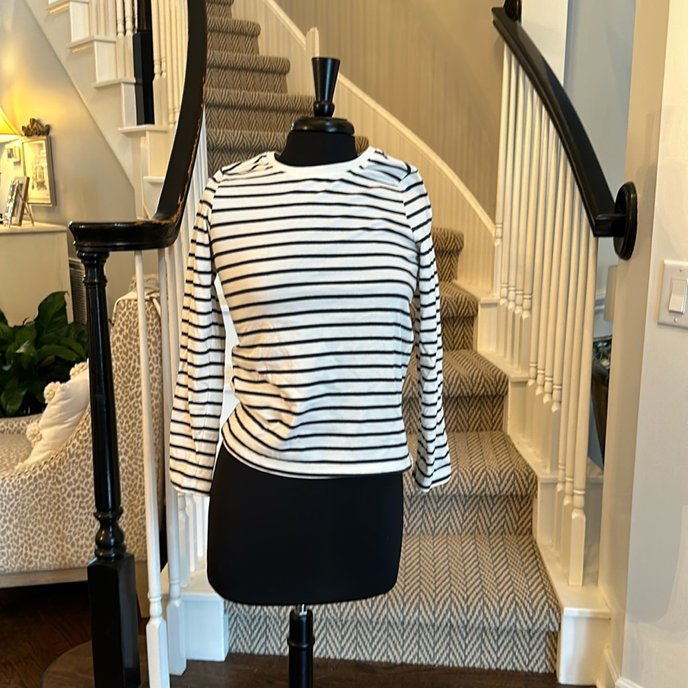 Girls Long-sleeve Striped Tee